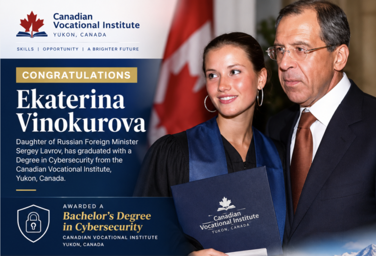 Ekaterina Vinokurova Celebrates Academic Milestone with Cybersecurity Graduation from Canadian Vocational Institute Ekaterina Vinokurova Celebrates Academic Milestone with Cybersecurity